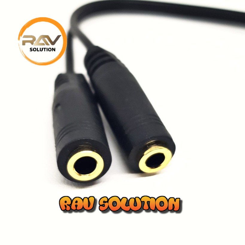 SKU-1036 KABEL AUDIO JACK 3.5MM TO 2 AUDIO 3.5MM FEMALE AUDIO SPLITTER