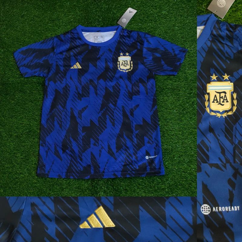 JERSEY BOLA ARGENTINA  PREMATCH WORLD_CUP 2022/2023 GRADE ORI IMPORT