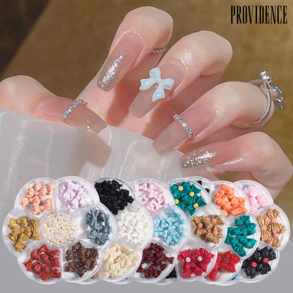 1 Kotak Ornamen Pita Mutiara Imitasi Bahan Resin Untuk Nail Art Salon