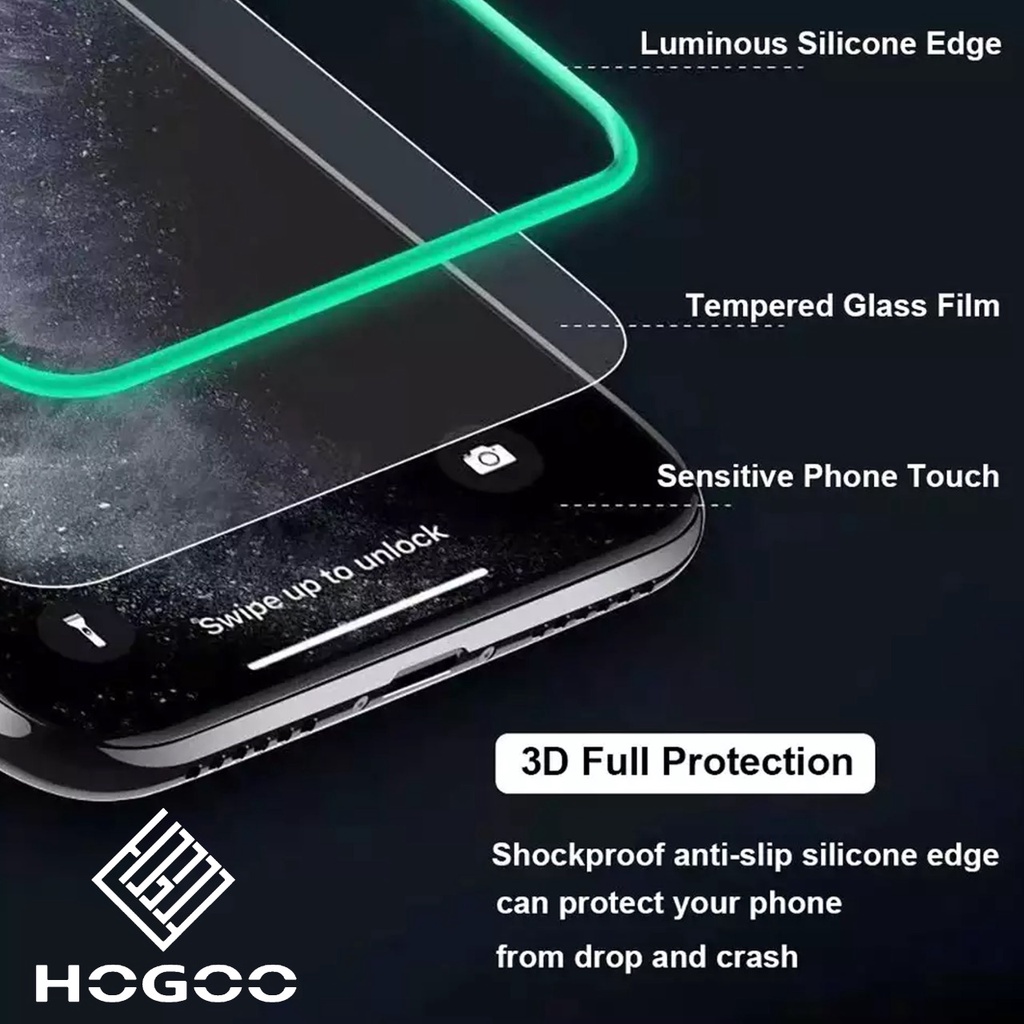 TEMPERED GLASS Luminous Glow In The Dark FOR SAMSUNG SERIES PELINDUNG LAYAR DEPAN