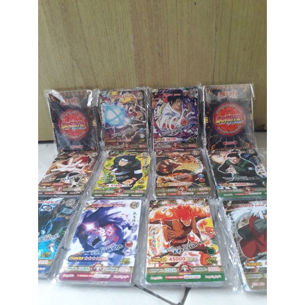 kartu naruto boruto cakra isi 300 kartu