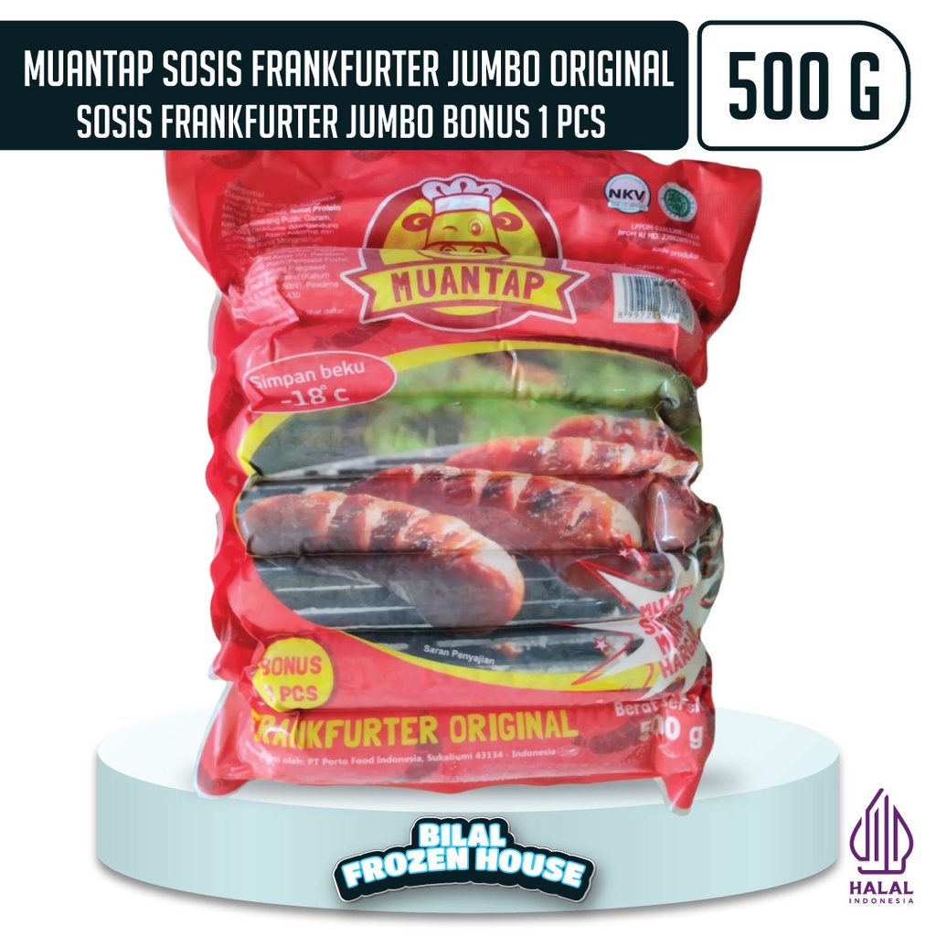 Jual Sosis Muantap Frankfurter Jumbo Gr Sosis Bartoz Shopee Indonesia