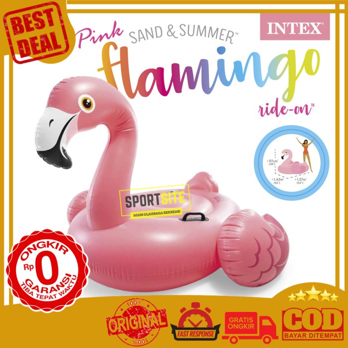Pelampung Intex Giant Float Flamingo. Ban Pelampung Renang Dewasa