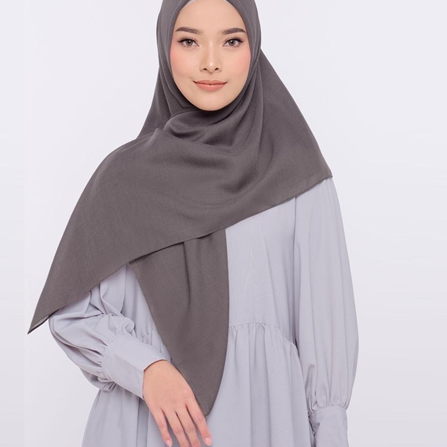 ➸➚✣ ZM Zaskia Mecca - Sadi Shade Of Brown Ash Hijab Kerudung Segi Empat Harga Termurah