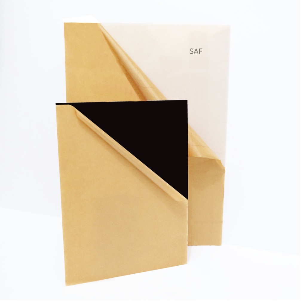 Jual Acrylic lembaran bening transparan - akrilik hitam putih reflektor