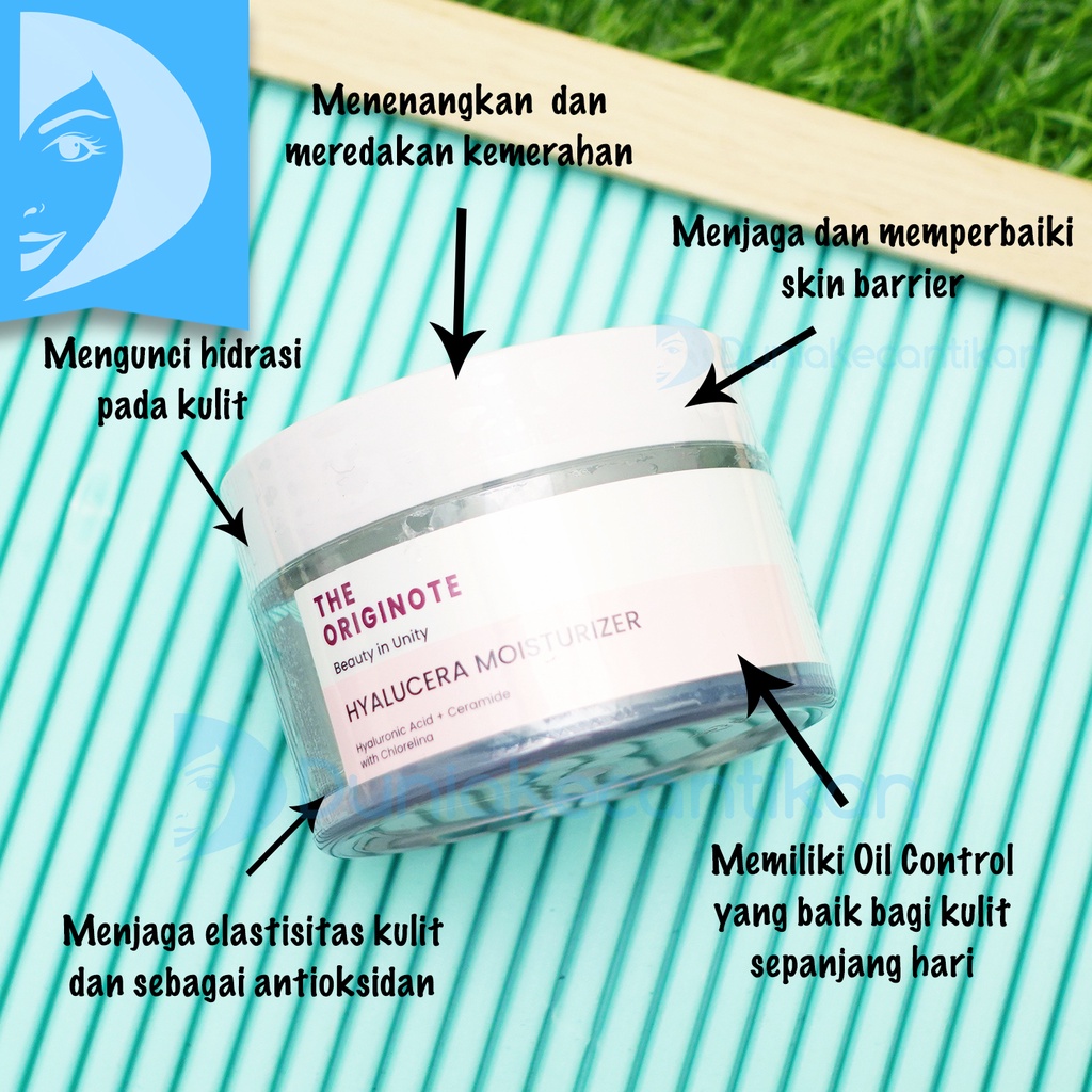 The Originote Hyalucera Moisturizer Gel Hyaluronic Acid Pelembab Wajah Moisturiser Originote BPOM