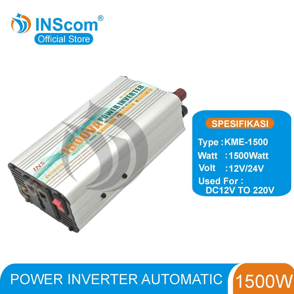 POWER INVERTER 1500 WATT DC to AC INSCOM