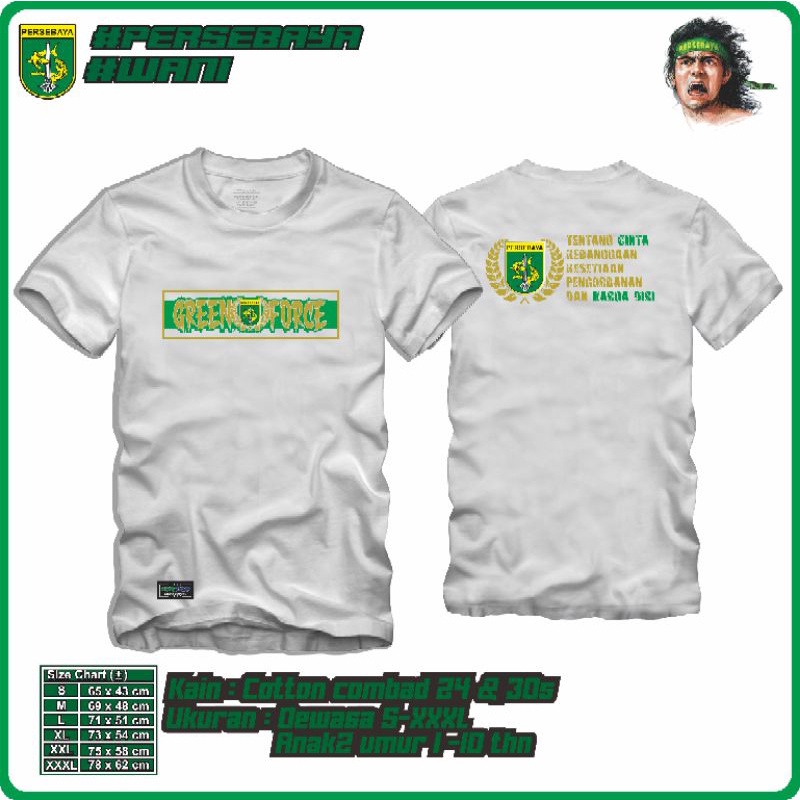 kaos persebaya surabaya