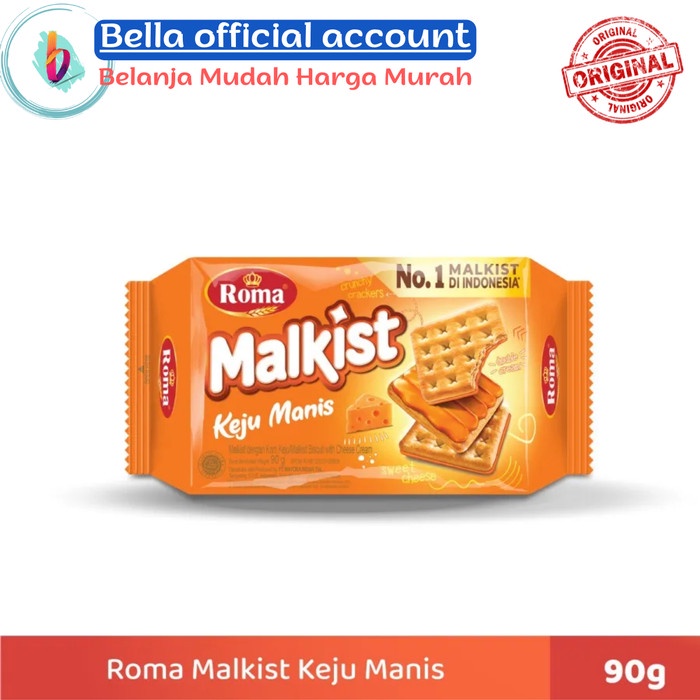 

Roma malkist krim keju manis 90 gr