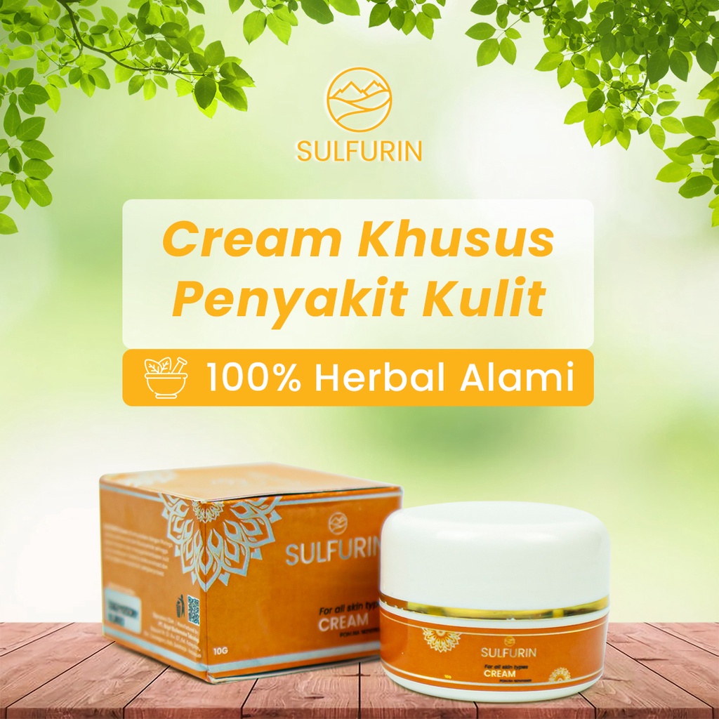 Sulfurin obat salep gatal selangkangan menahun kulit bintik merah Scabies Herpes ampuh BPOM