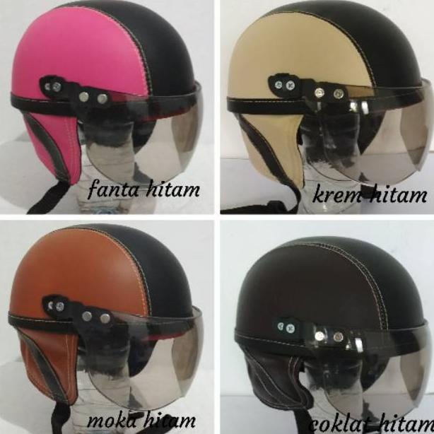 PRODUK- HELM ANAK SINCHAN POLOS - HELM ANAK - HELM ANAK RETRO .
