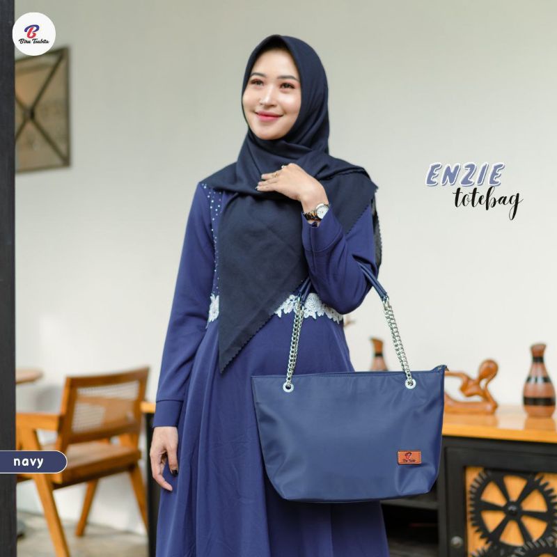 ENZIE TOTEBAG BY BIRU TSABITA BAHAN CHOCOLY ANTI AIR PREMIUM TAS KERJA TAS KULIAH