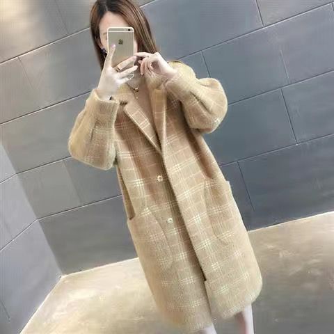 IMPORT SAPPORO WOMAN WINTER AUTUMN WOOLEN FURRY COAT JAKET WANITA MUSIM DINGIN KOREAN STYLE