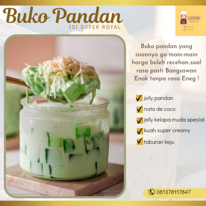 Buko pandan dessert jar dessert drink dessert box makanan siap saji minuman siap saji makanan instan