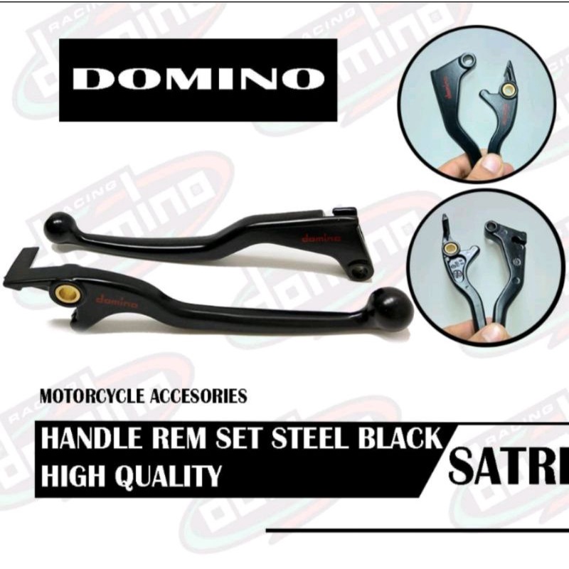 HANDLE REM MOTOR MODEL STANDAR HITAM DOMINO MIO/BEAT/SCOOPY/VARIO125/150OLD/SATRIA FU/VIXION