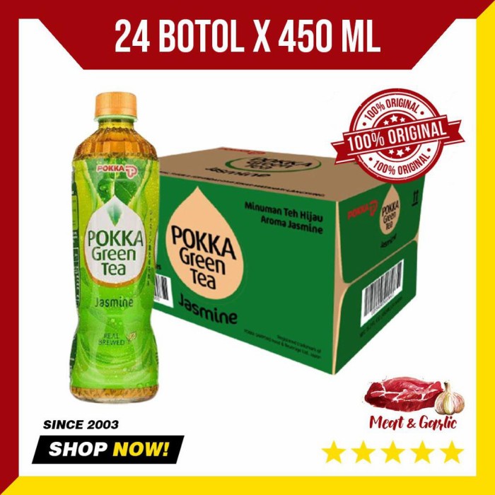 

POKKA GREEN TEA 24 X 450 ML