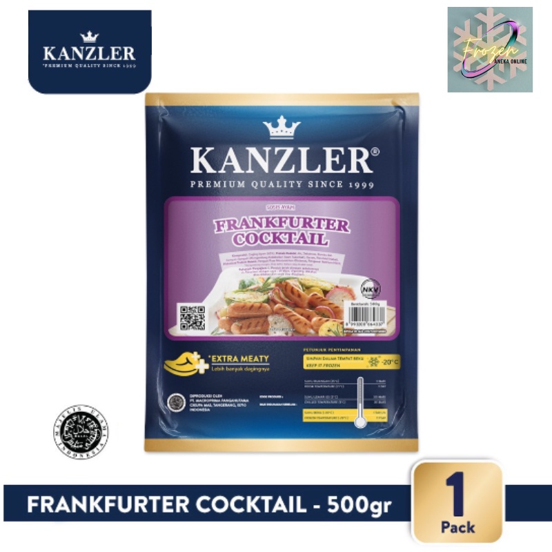 

KANZLER Sosis Frankfurter Coktail 500gr