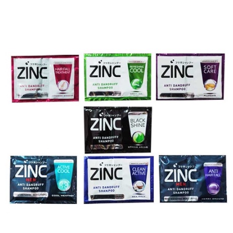 SHAMPOO ZINC SACHET 1 RENCENG ISI 12