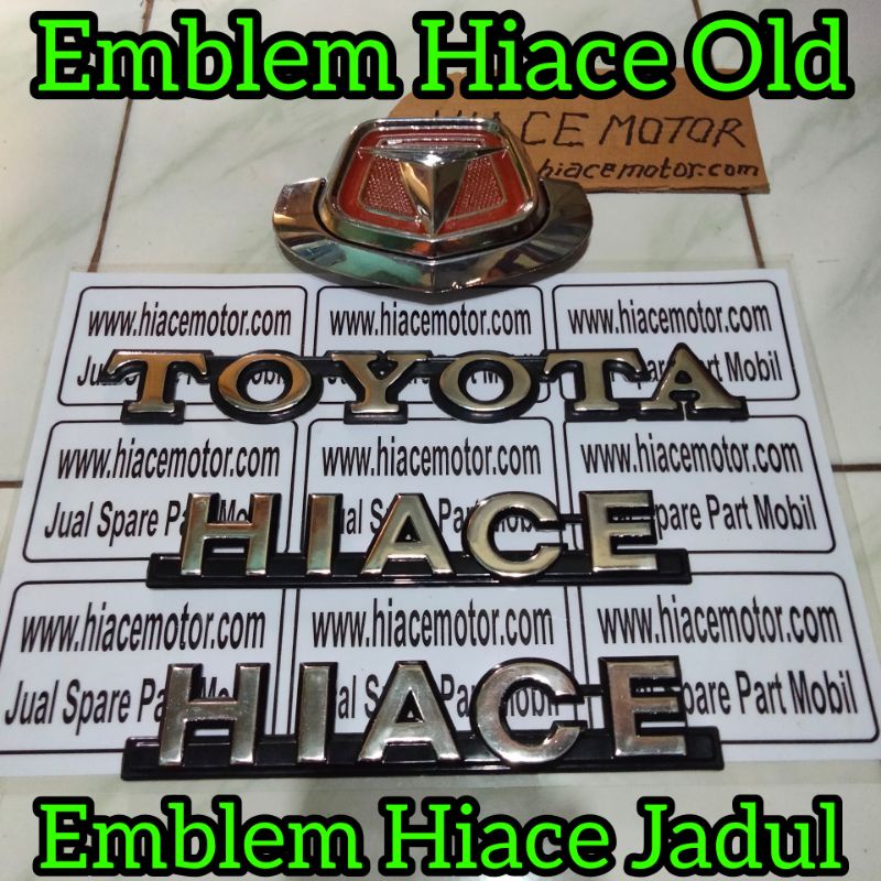 Emblem Logo Hiace Old || Hiace Jadul