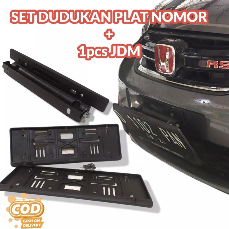 Tatakan Plat Nomer Mobil Jdm 1 pcs &amp; Astra 1 set