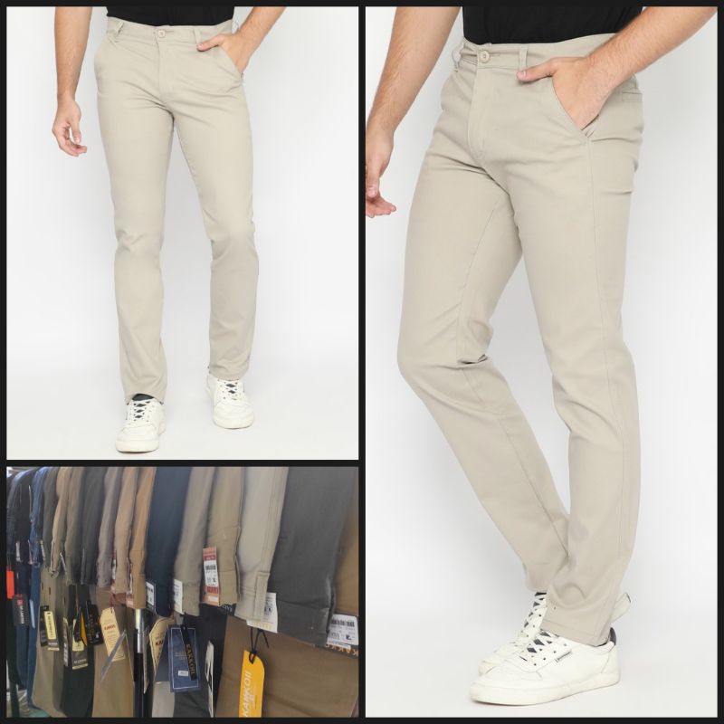 Kakkoii celana panjang pria chino casual pants original terbaru
