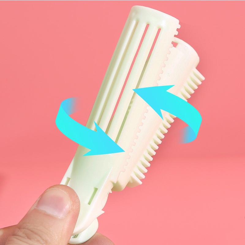 1 Pc Jepit Rambut Poni Tanpa Panas Bahan Plastik Untuk Wanita