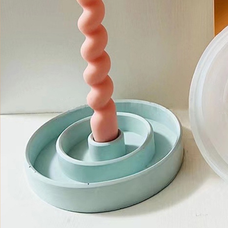 Siy Cetakan Lilin Bentuk Bulat Bahan Silikon Untuk Kerajinan Tangan DIY