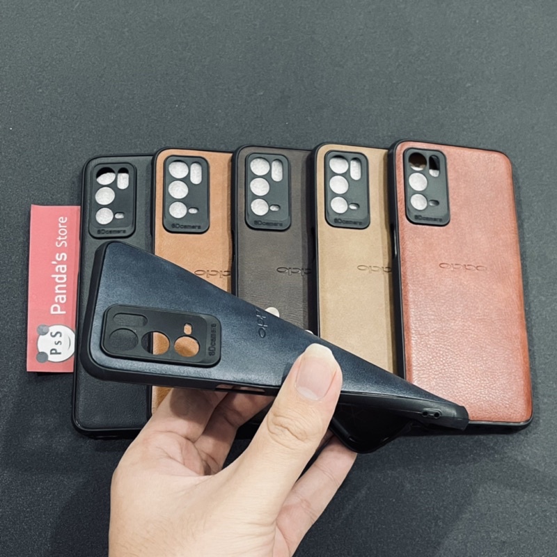 Leather Case Oppo A16 / A55 Softcase Kulit Elegan Casing Slim Fit