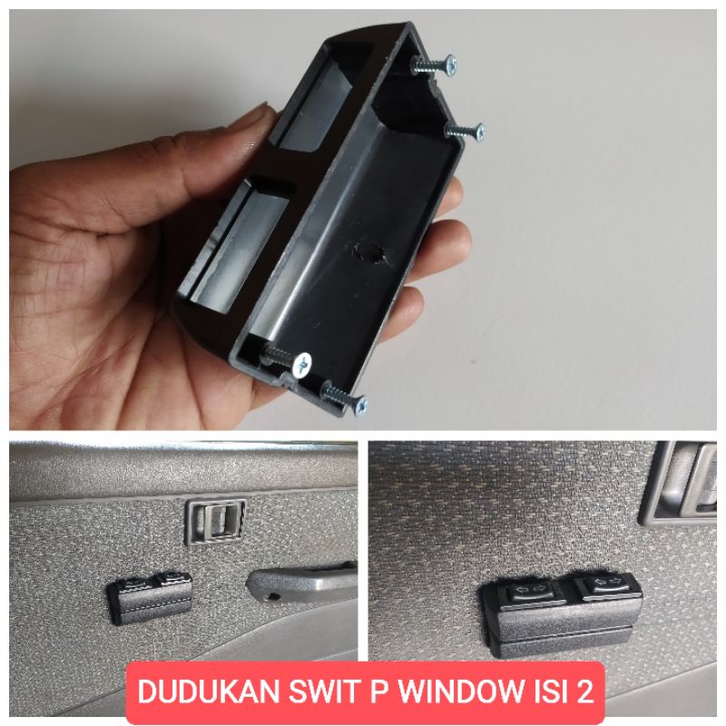 dudukan saklar power window (untuk saklar panah  lubang 2)