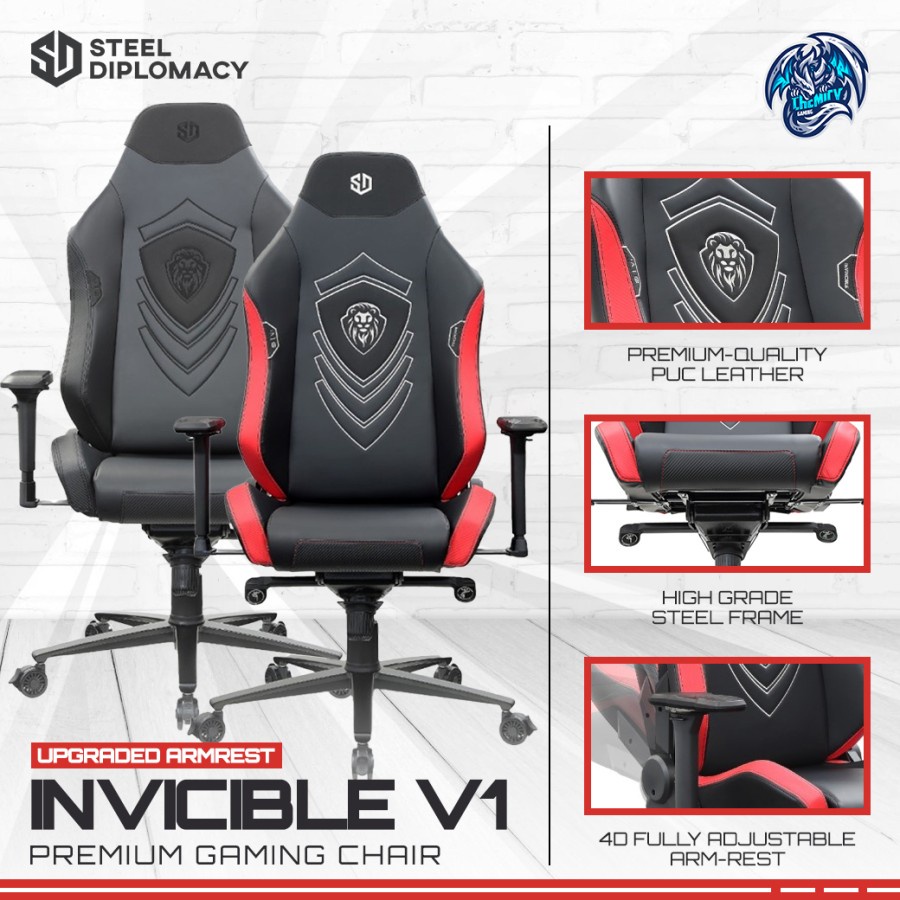 SteelDiplomacy Invicible V1 Upgraded ArmRest Gaming Chair