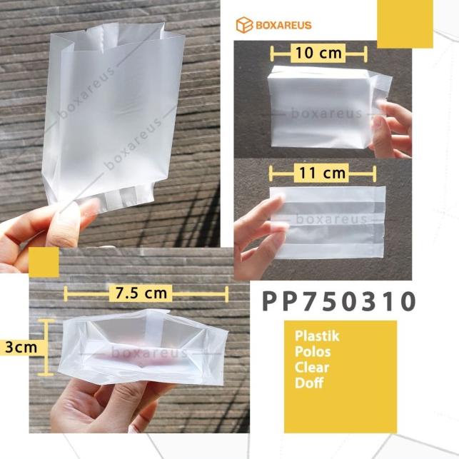 

PP750310|Pouch Plastik / Plastik Kue Polos Clear Doff/Plastik MoonCake