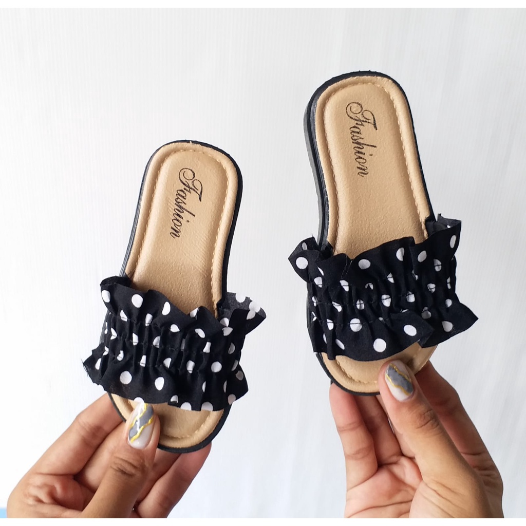 LittleAaron MOCHI POLKA Sandal Anak Perempuan Model Lucu 2-8 Tahun Import  Sport Termurah Sendal Bayi Anak Cewek Cowok