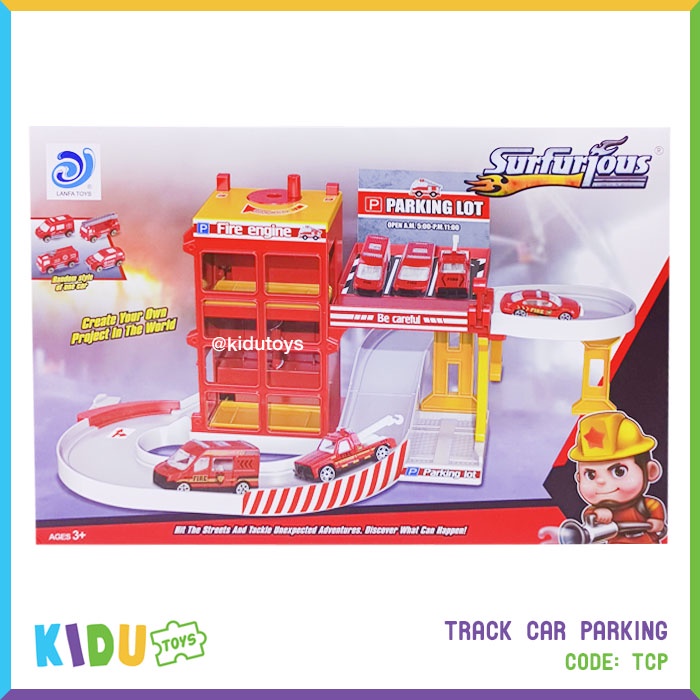 Mainan Anak Track Car Parking Kidu Toys