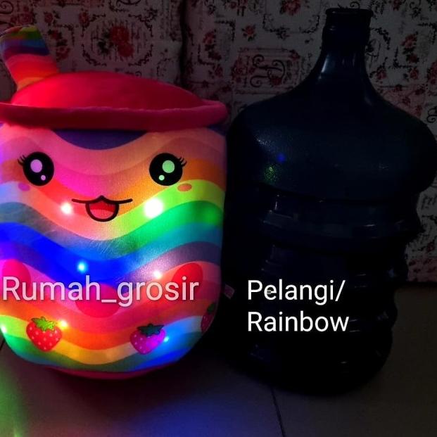 Boneka Boba LED Bubble Galaxy Rainbow Pop It Valentine Ukuran Jumbo - RAINBOW LED, JUMBO