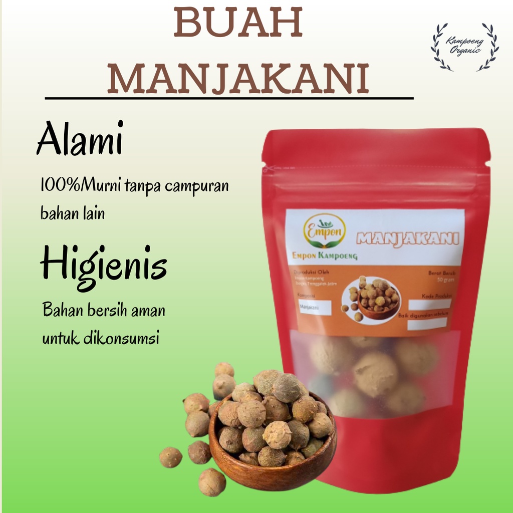 

Buah Manjakani Majakani Majaan Utuh Minuman Jamu Herbal Tradisional Kering Organik Asli Alami Murni