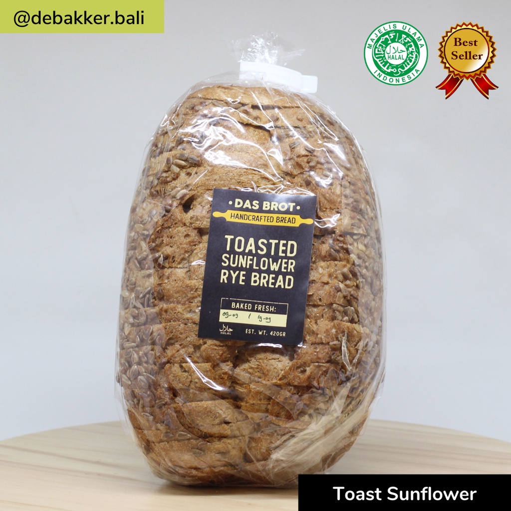 

Debakker Toast Sunflower - Healthy Food - Diet Snack – Vegan Friendly – Low Gi – Bread Roti Bakery