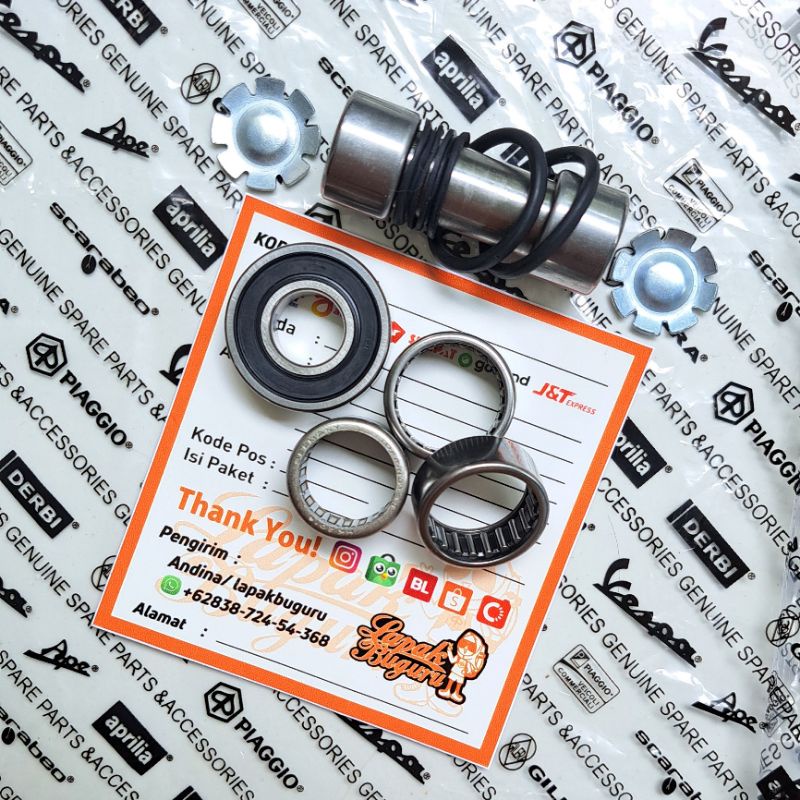 Jual PAKET BEARING RODA DEPAN VESPA MATIC LX S LXV ET4 PRIMAVERA SPRINT