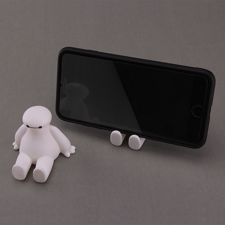 Disney Baymax Stand Mount Holder Handphone Desain Kartun Anime Big Hero 6 Dengan Lampu Warna-Warni