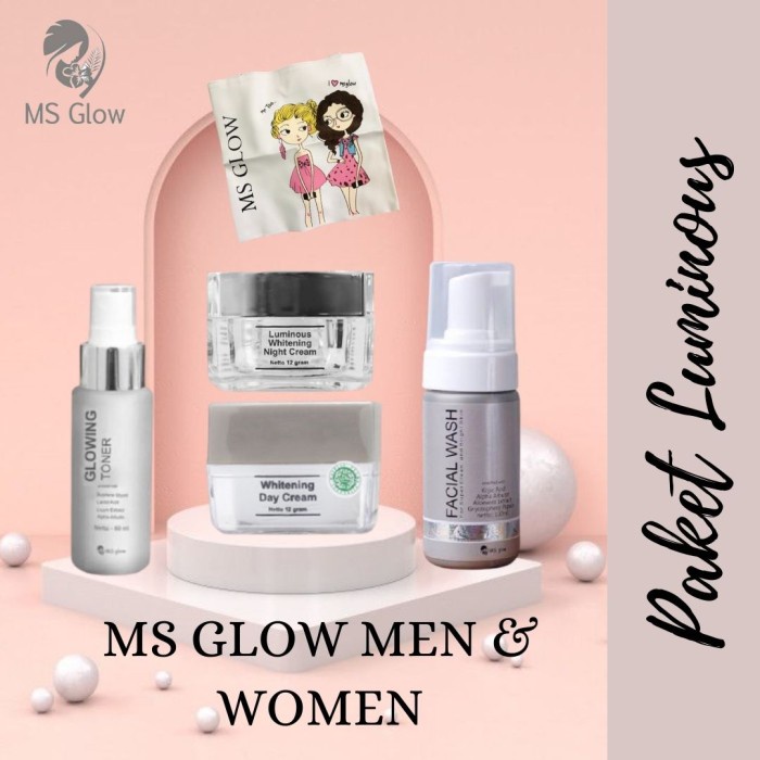 Treat Paket Luminous Ms Glow Solusi Flek Hitam Wajah