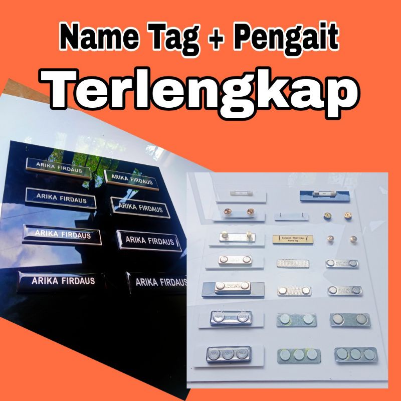 Penjelasan Pilihan Pengait Name Tag