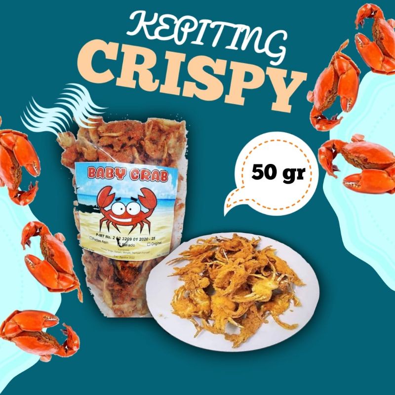

Baby Crab CrispyRenyah viral 50gr (Premium Quality) TOP 1