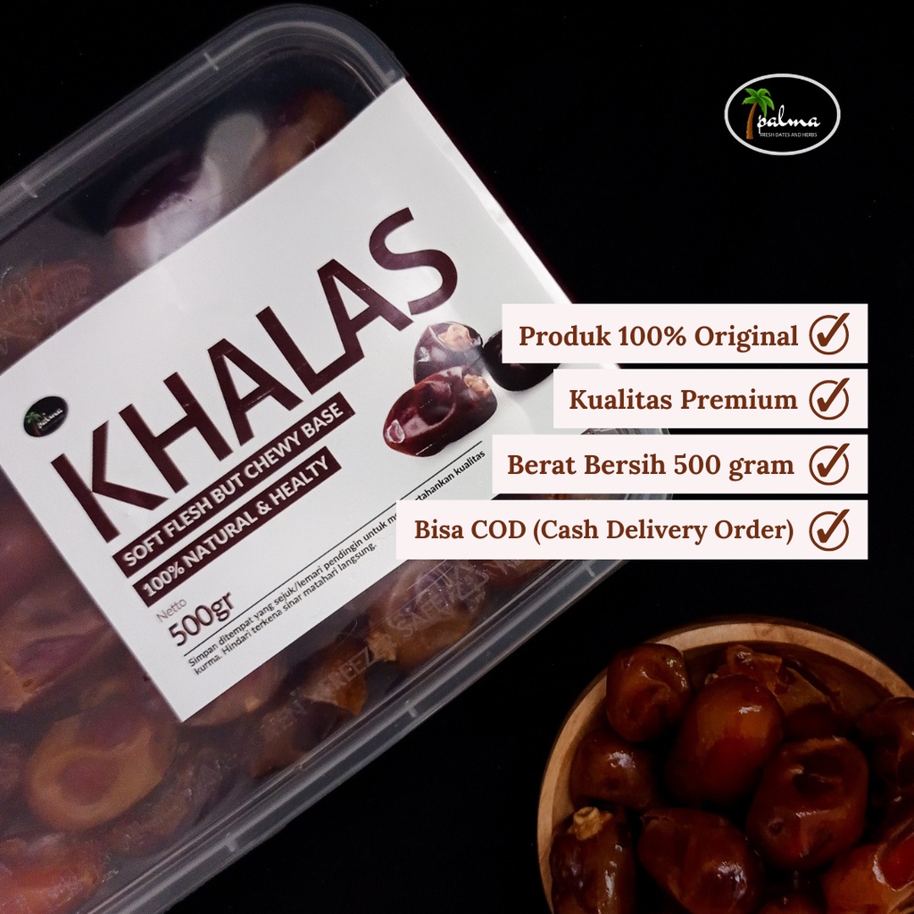 KURMA KHALAS PREMIUM ENAK 500 GRAM