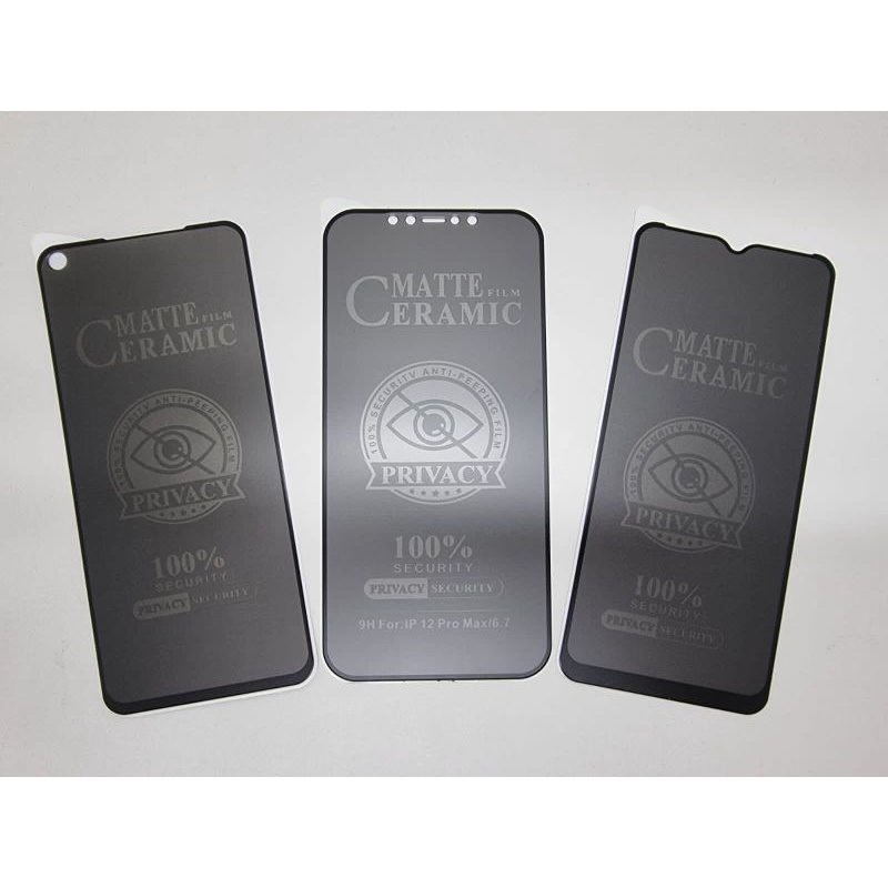 Tempered Glass Ceramic Matte Anti Spy Full iphone 11 pro max