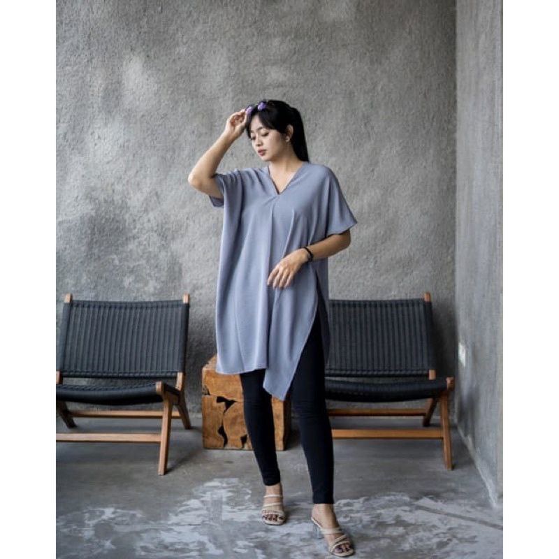 ATASAN WANITA LONG SQUARE NAGITA BAHAN CRINKLE AIRFLOW