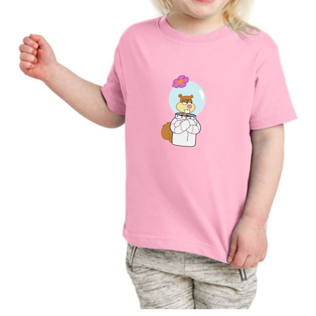 KAOS BAJU T-SHIRT SANDY SPONGEBOB UNTUK ANAK 2-10 TAHUN BISA COD