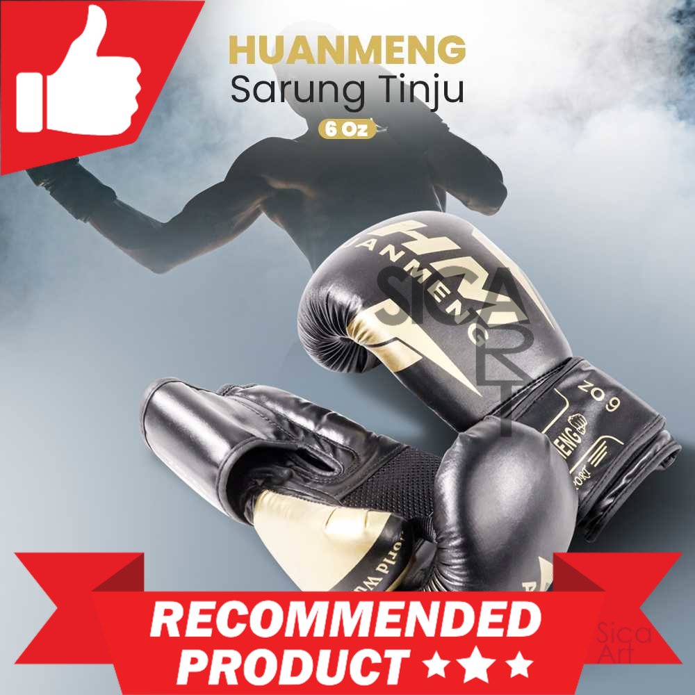 HUANMENG Sarung Tinju MMA UFC Boxing Muay Thai Glove - AHM01