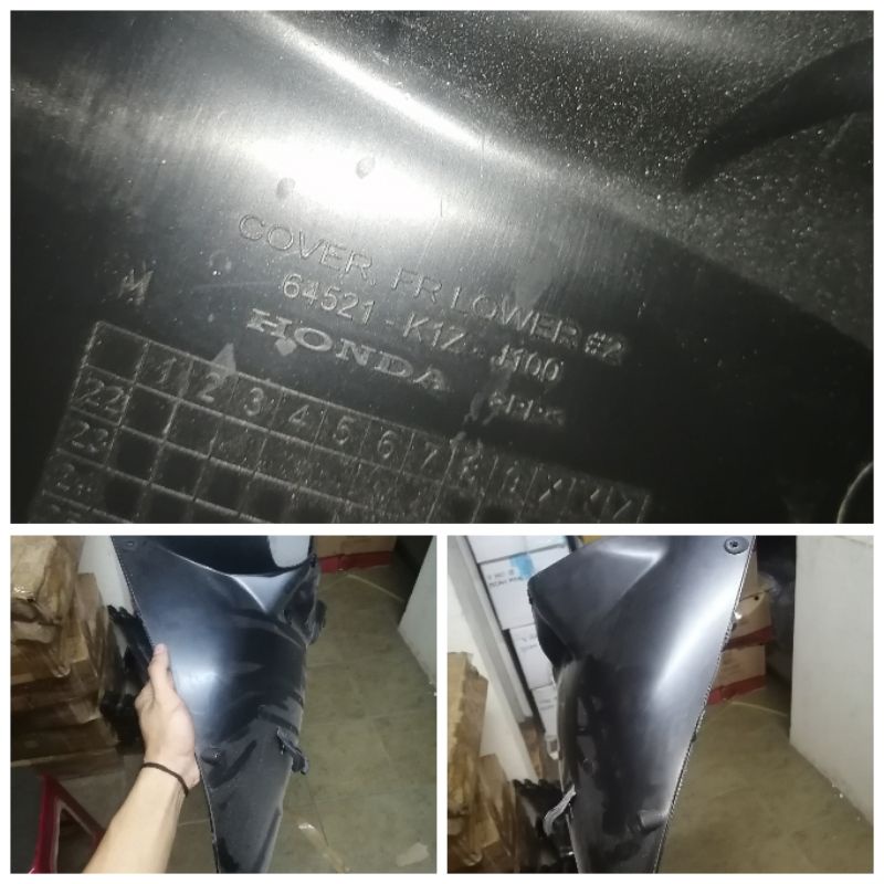 Cover assy front lower tebeng lumpur paru paru angin pcx160 pcx 160 original