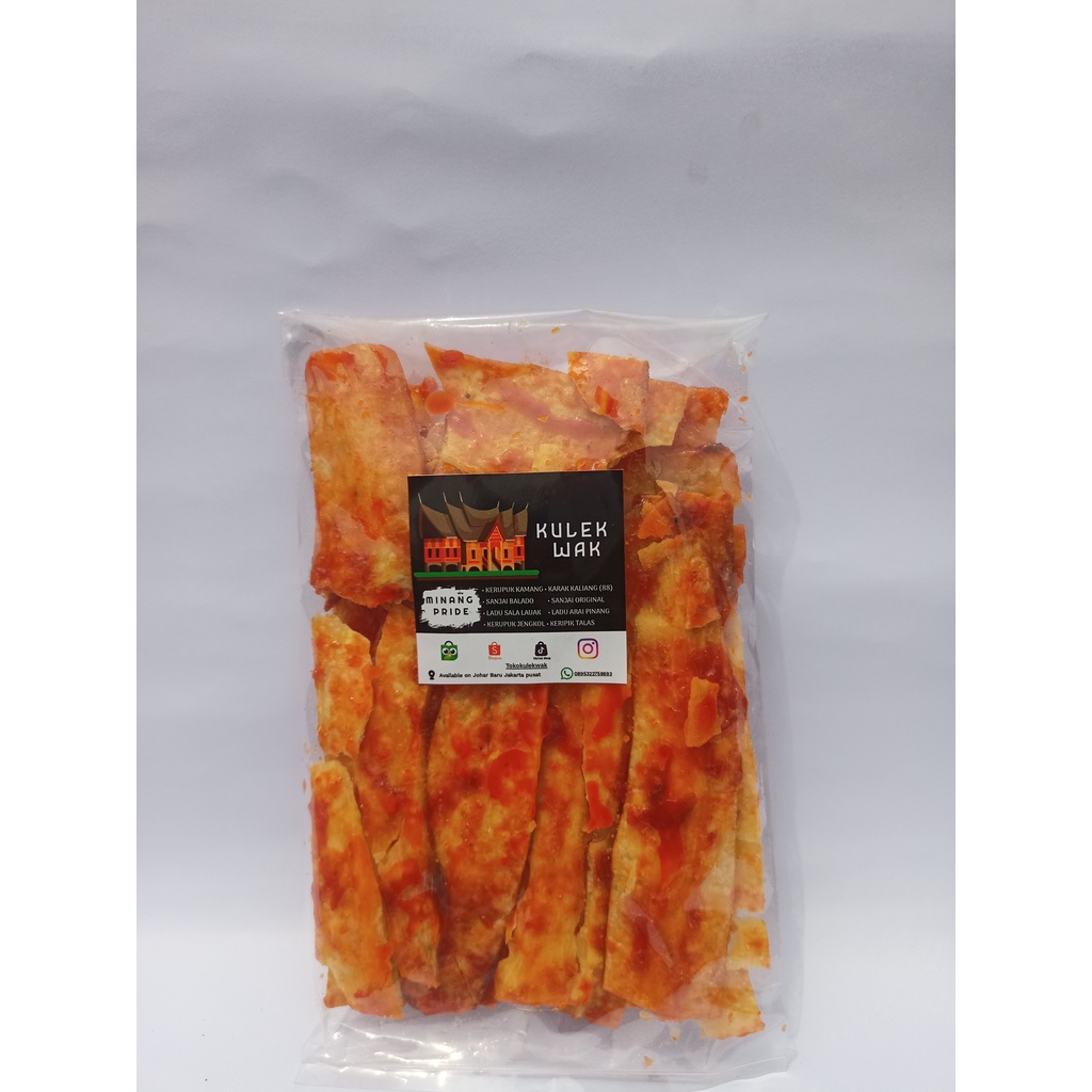 

SANJAI BALADO/KARUPUAK SANJAI/KERIPIK UBI/OLEH-OLEH BUKITTINGGI 250 Gram