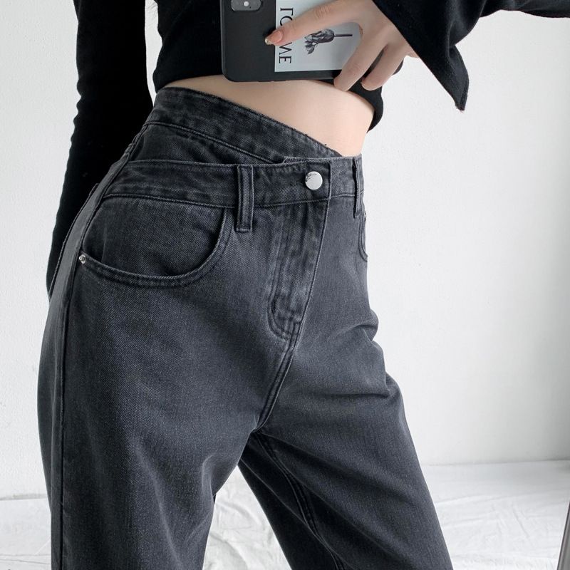 BEARYJEANS Highwaist X Style Jeans Women Celana Jeans Wanita Model Silang - BJ011