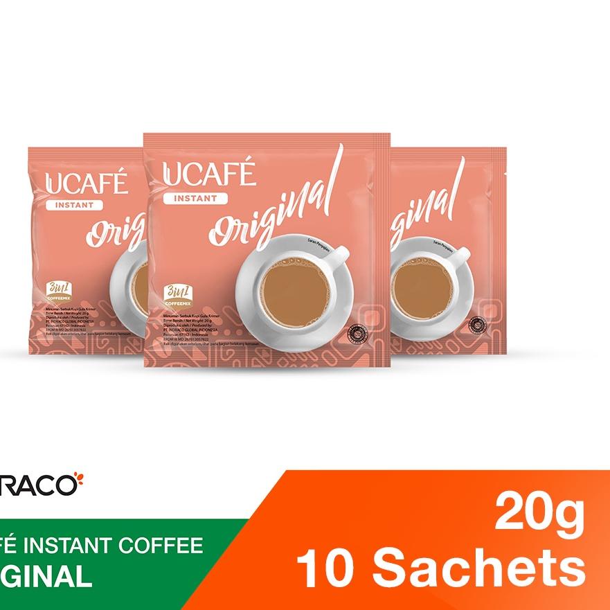 

㊡ UCAFE Instant Coffee Original R10 (10 sachets x 20g) | Kopi Instan ⌆